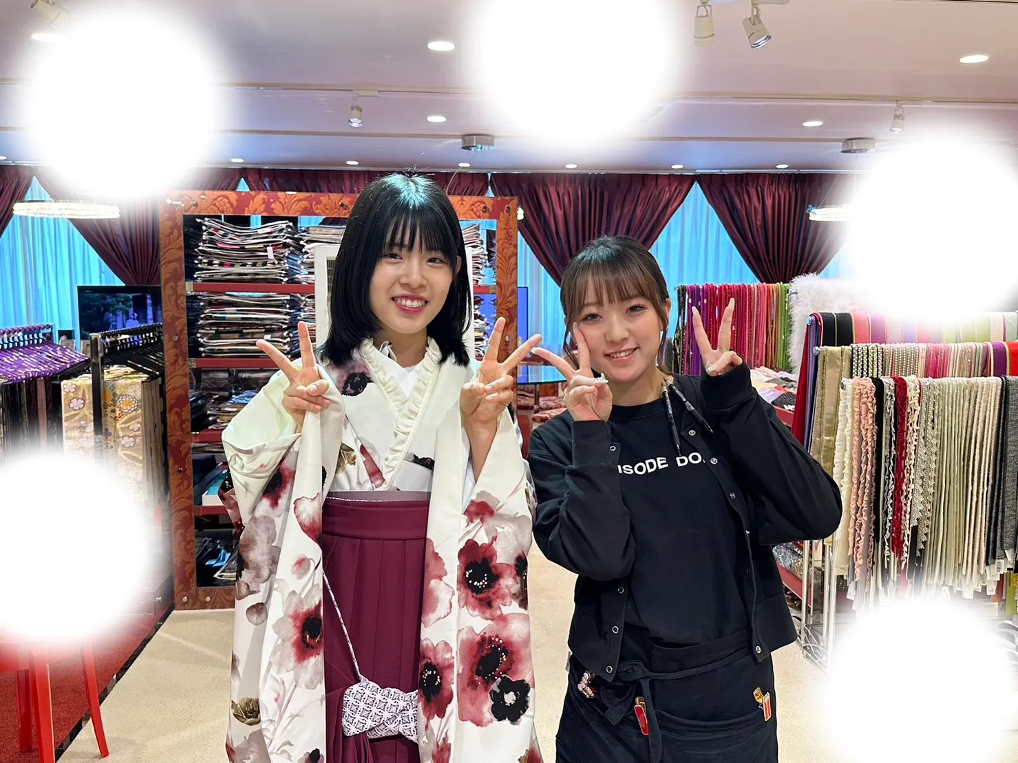 成人式　前撮り　梅田　袴　くすみカラー　かわいい　イマドキ　淡色　古典　タカゼン　撮影