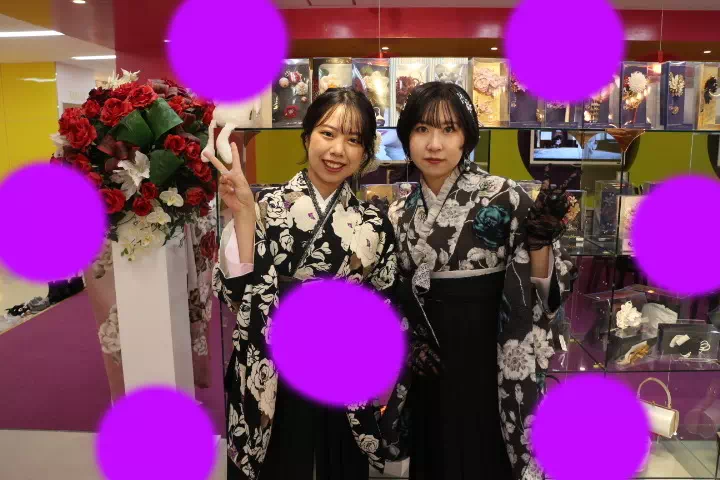 TAKAZEN神戸店　袴前撮り撮影会　イマドキ　カワイイ　コディネート　振袖　レンタル　袴　