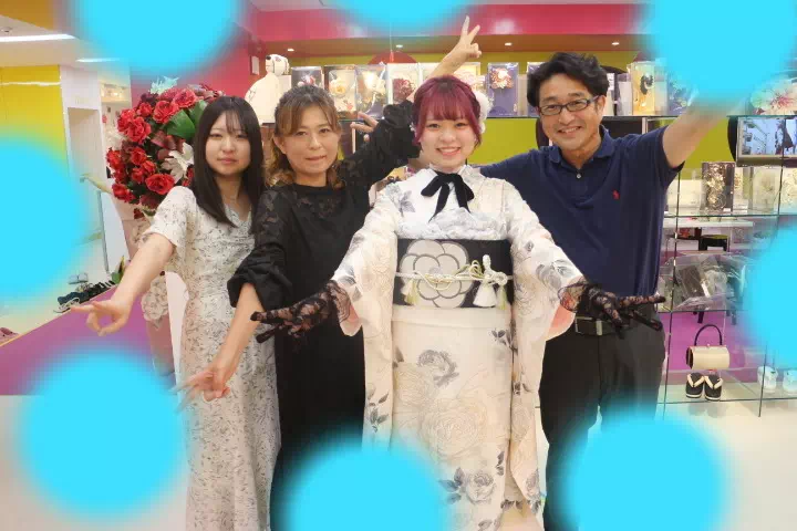 TAKAZEN神戸三宮店　前撮り撮影会　イマドキ　カワイイ　コディネート　振袖　レンタル　くすみ　派手　キラキラ　かわいい　おしゃれ　イマドキ　成人式