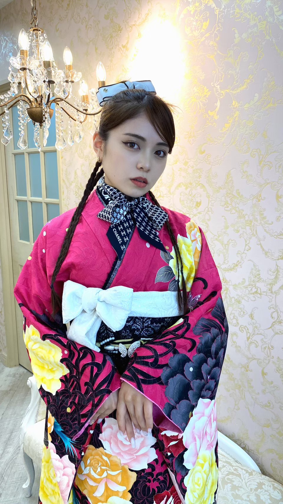 成人式　振袖　前撮り　卒業式　袴　髪飾り　ヘアアレンジ　ヘアメイク