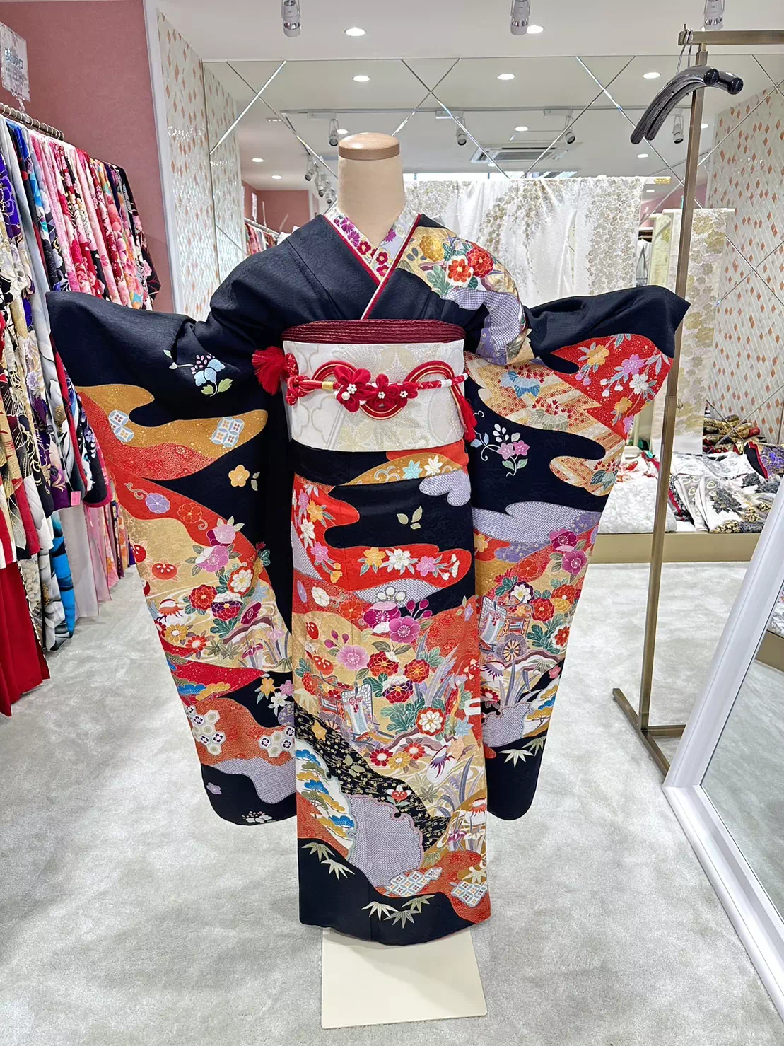 TAKAZEN姫路店　姫路市　成人式　卒業式　袴　振袖　イマドキ振袖　古典柄