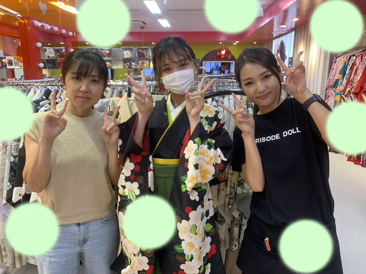 TAKAZEN神戸三宮店　前撮り撮影会　イマドキ　カワイイ　コディネート　振袖　レンタル　袴　