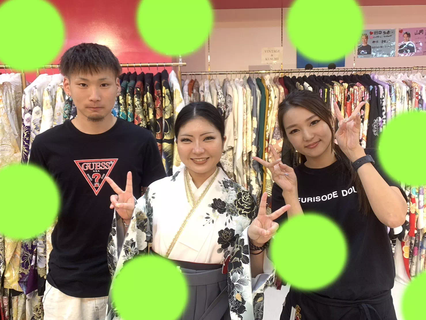 TAKAZEN神戸店袴　前撮り撮影会　イマドキ　カワイイ　コディネート　振袖　レンタル　袴　