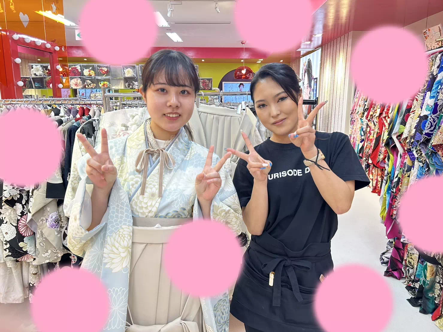 TAKAZEN神戸店はかま　前撮り撮影会　イマドキ　カワイイ　コディネート　振袖　レンタル　袴　