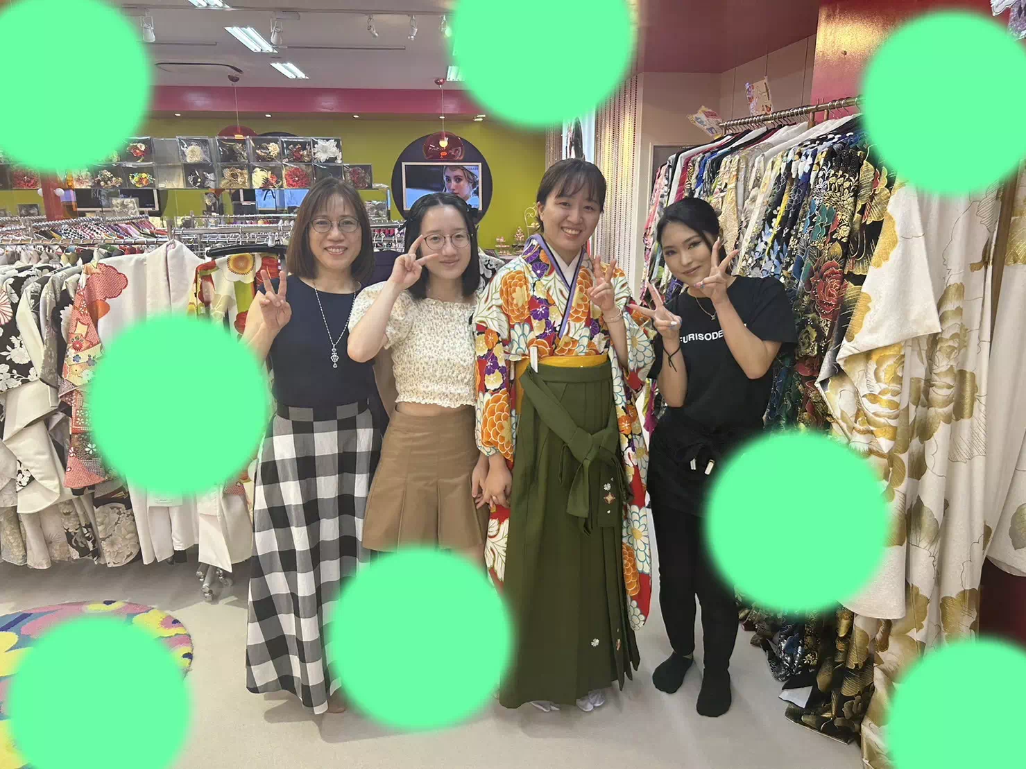 TAKAZEN神戸三宮店　前撮り撮影会　イマドキ　カワイイ　コディネート　振袖　レンタル　袴　