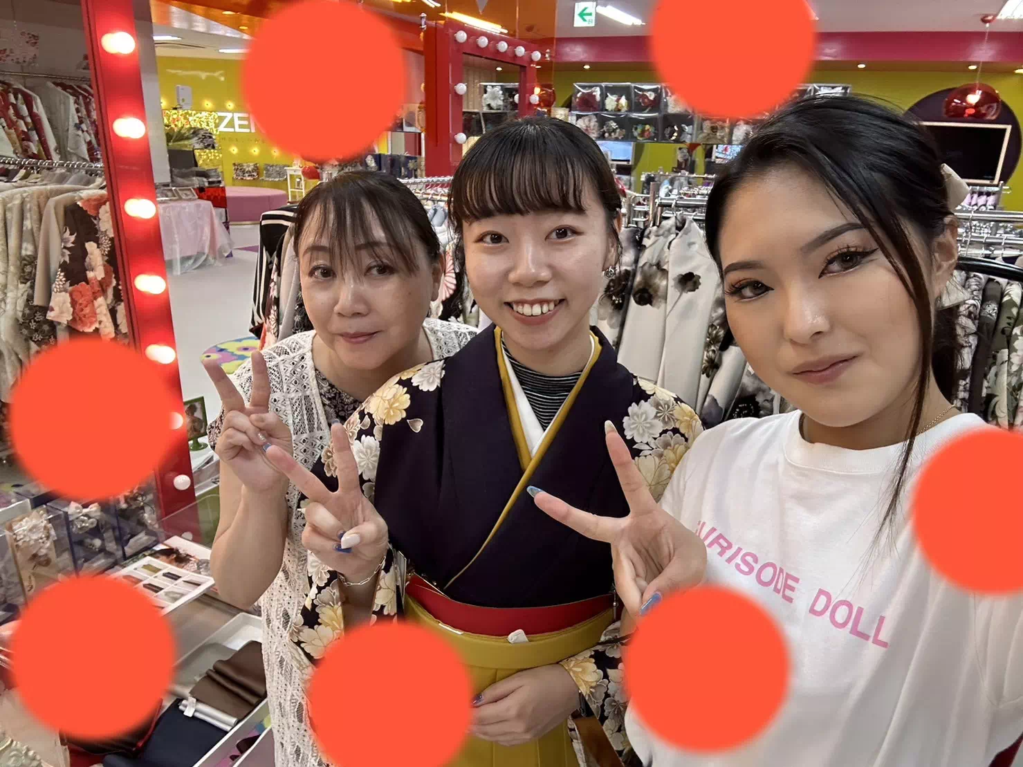 TAKAZEN神戸三宮店 前撮り撮影会 イマドキ カワイイ コディネート 振袖 レンタル 袴 シンプル 深め 大人っぽい からし
