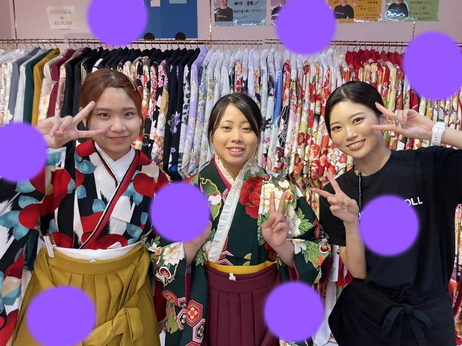 TAKAZEN神戸店　袴　前撮り撮影会　イマドキ　カワイイ　コディネート　振袖　レンタル　袴　