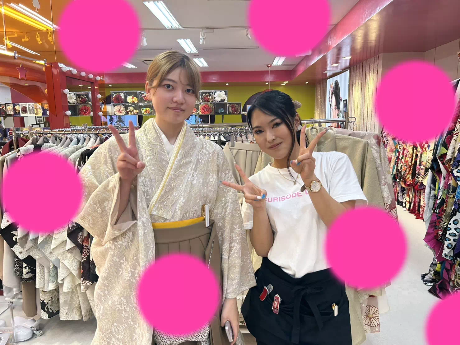 TAKAZEN神戸店　袴　前撮り撮影会　イマドキ　カワイイ　コディネート　振袖　レンタル　袴　
