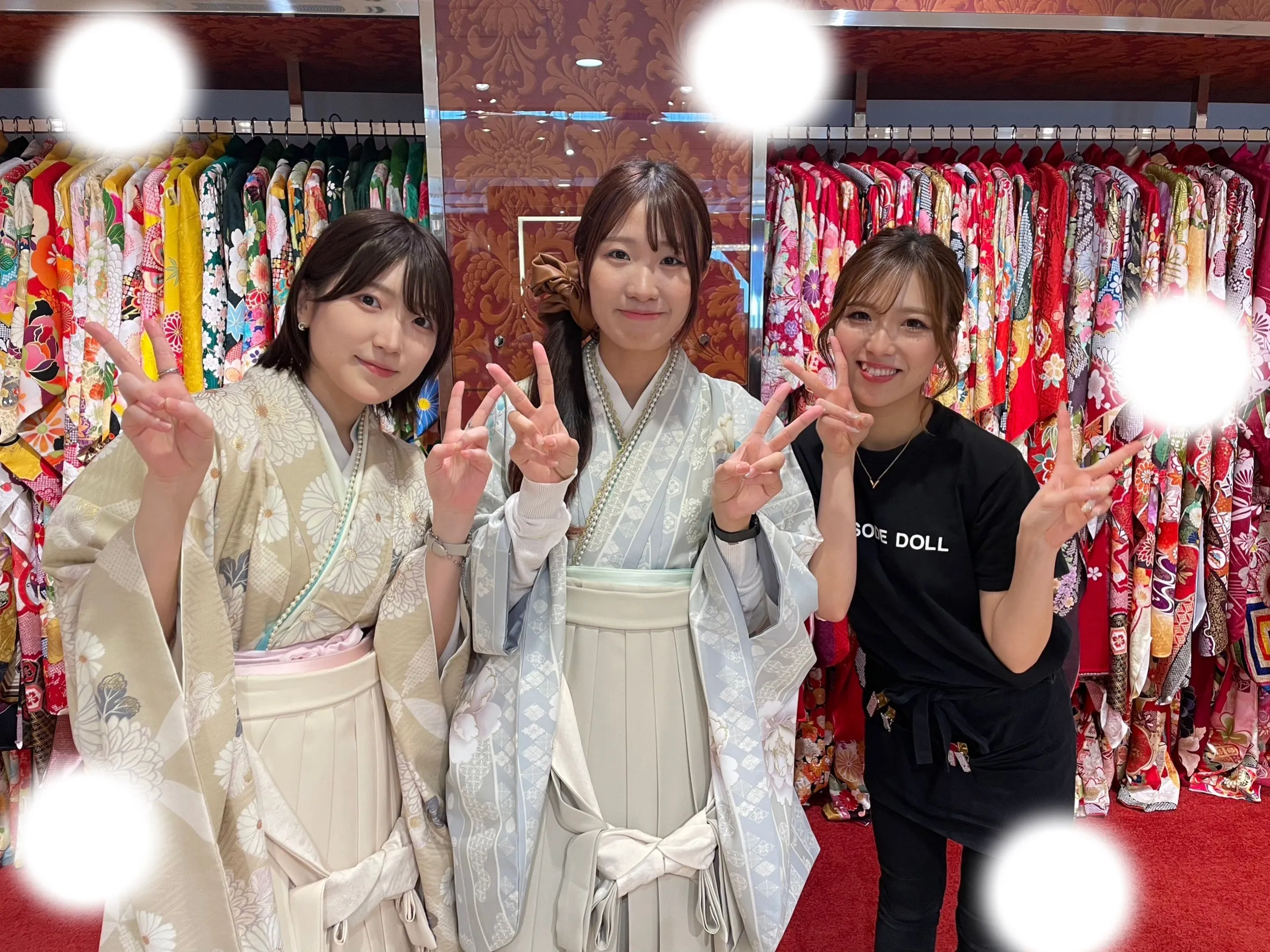袴レンタル　くすみ　キラキラ　かわいい