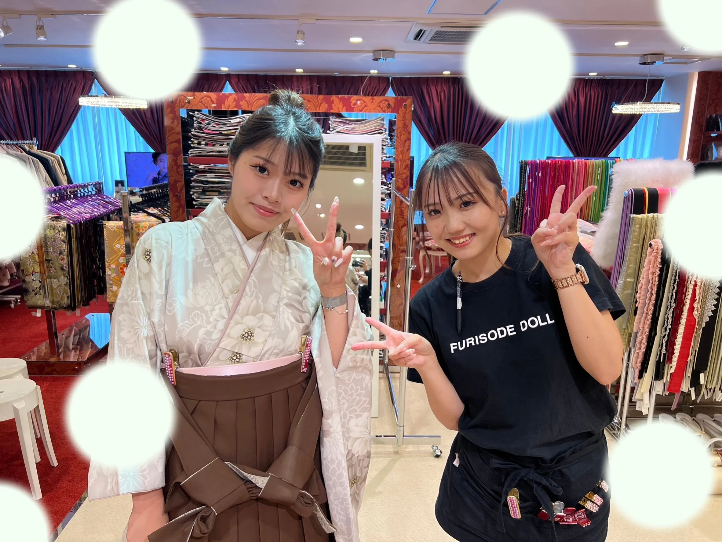 成人式　前撮り　梅田　袴　くすみカラー　かわいい　イマドキ　淡色　古典　タカゼン　撮影