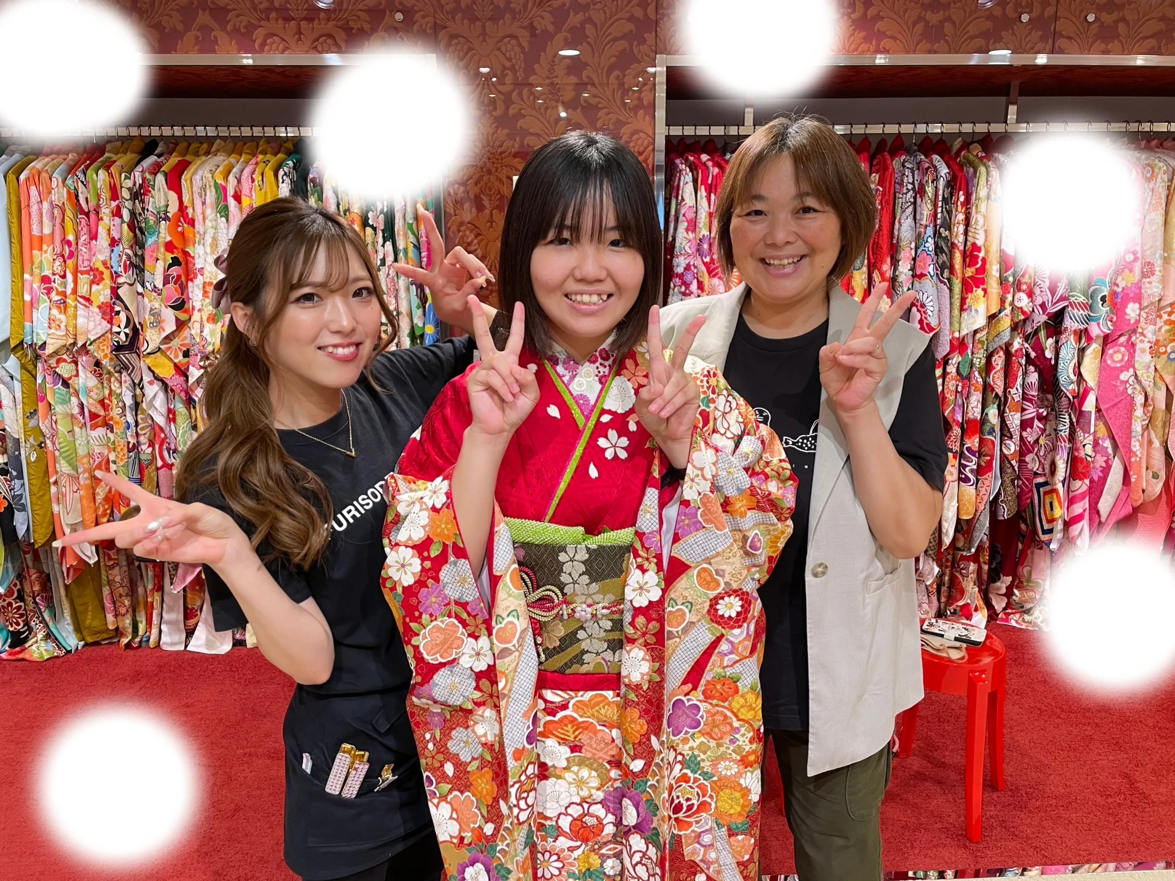袴レンタル　くすみ　キラキラ　かわいい
