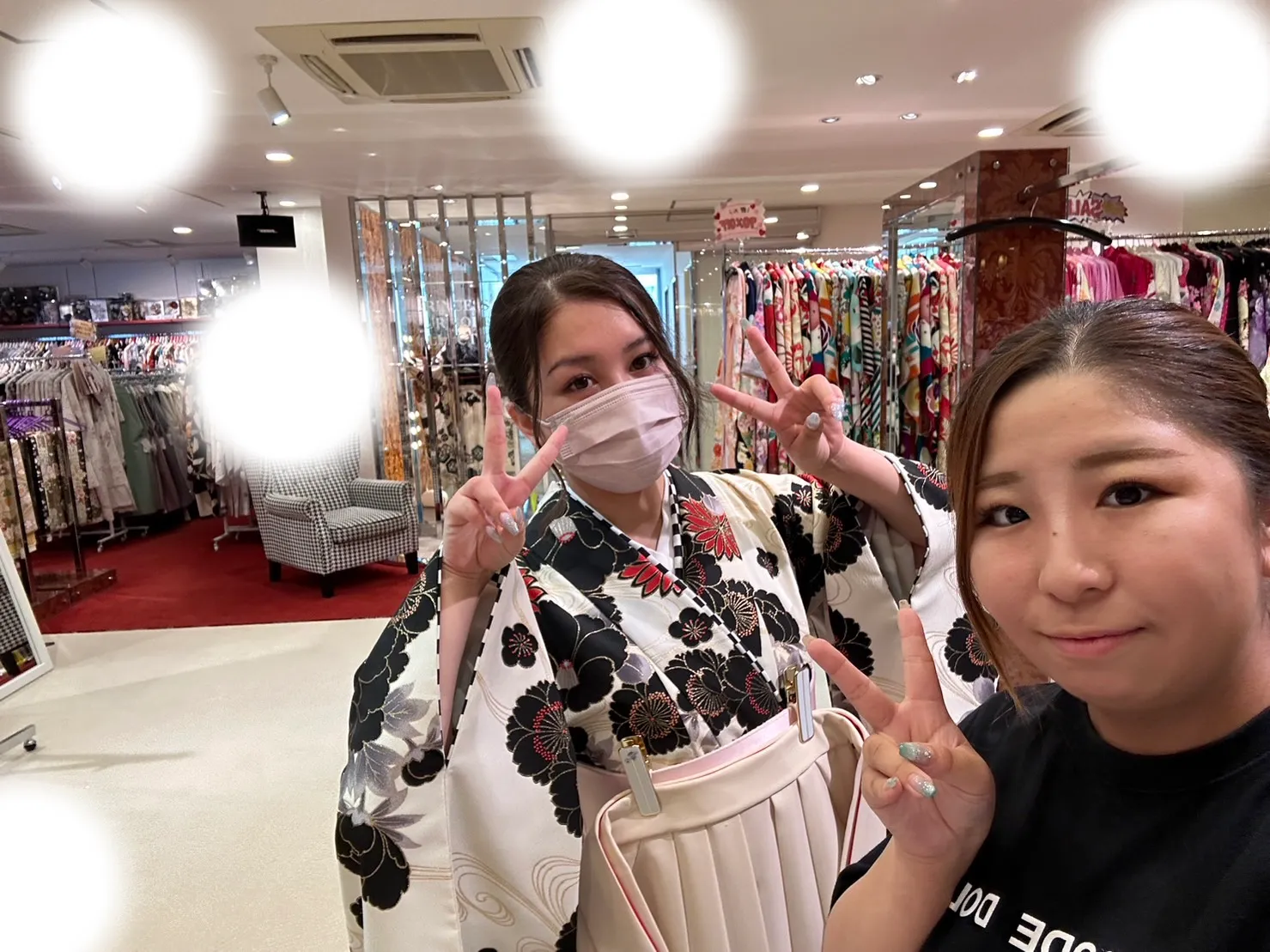 袴レンタル　くすみ　キラキラ　かわいい