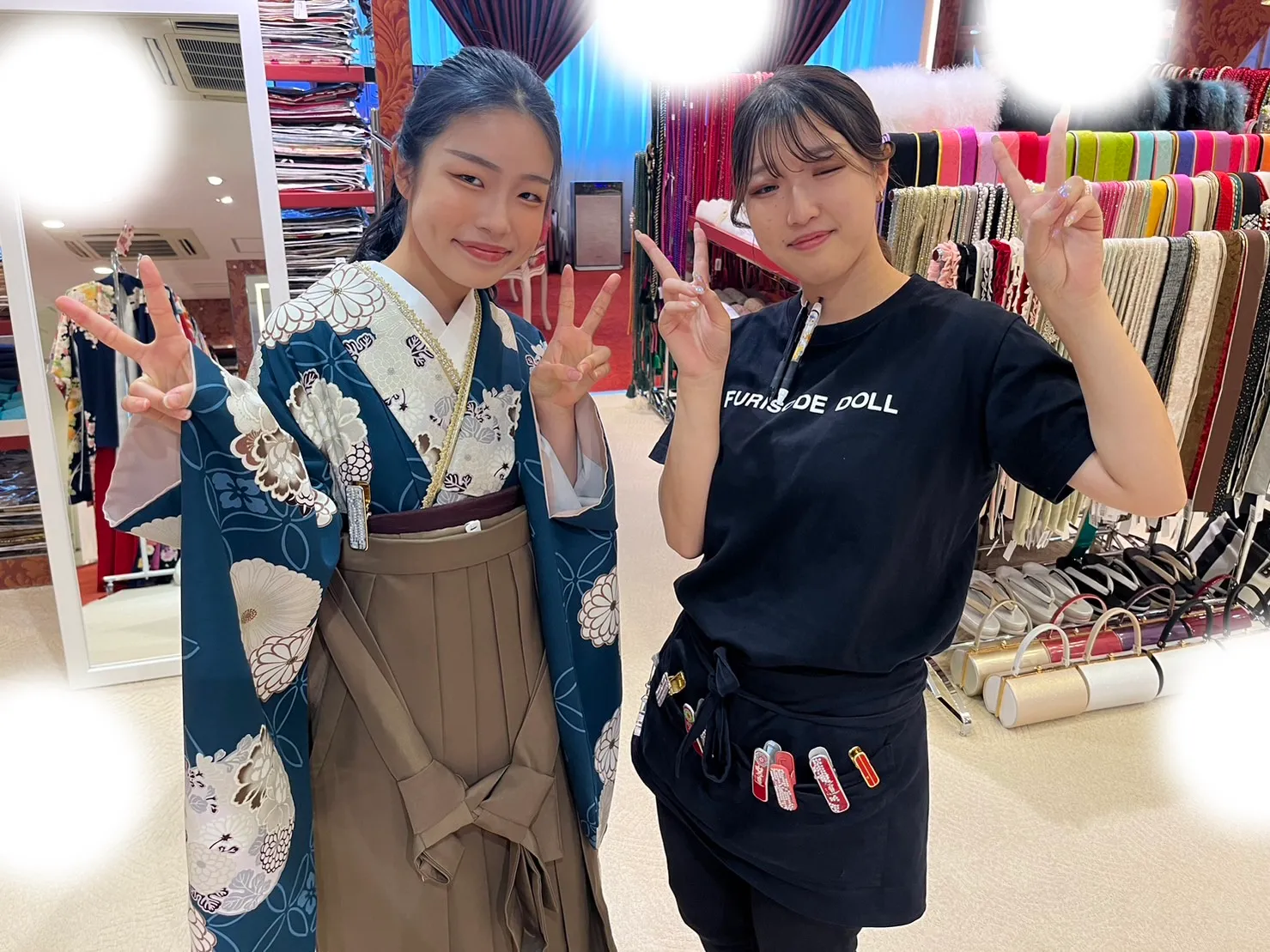 袴レンタル　振袖レンタル　くすみ　キラキラ　かわいい　梅田　大阪　安い　イマドキ　古典　くすみカラー　前撮り　ヴィンテージ　渋い