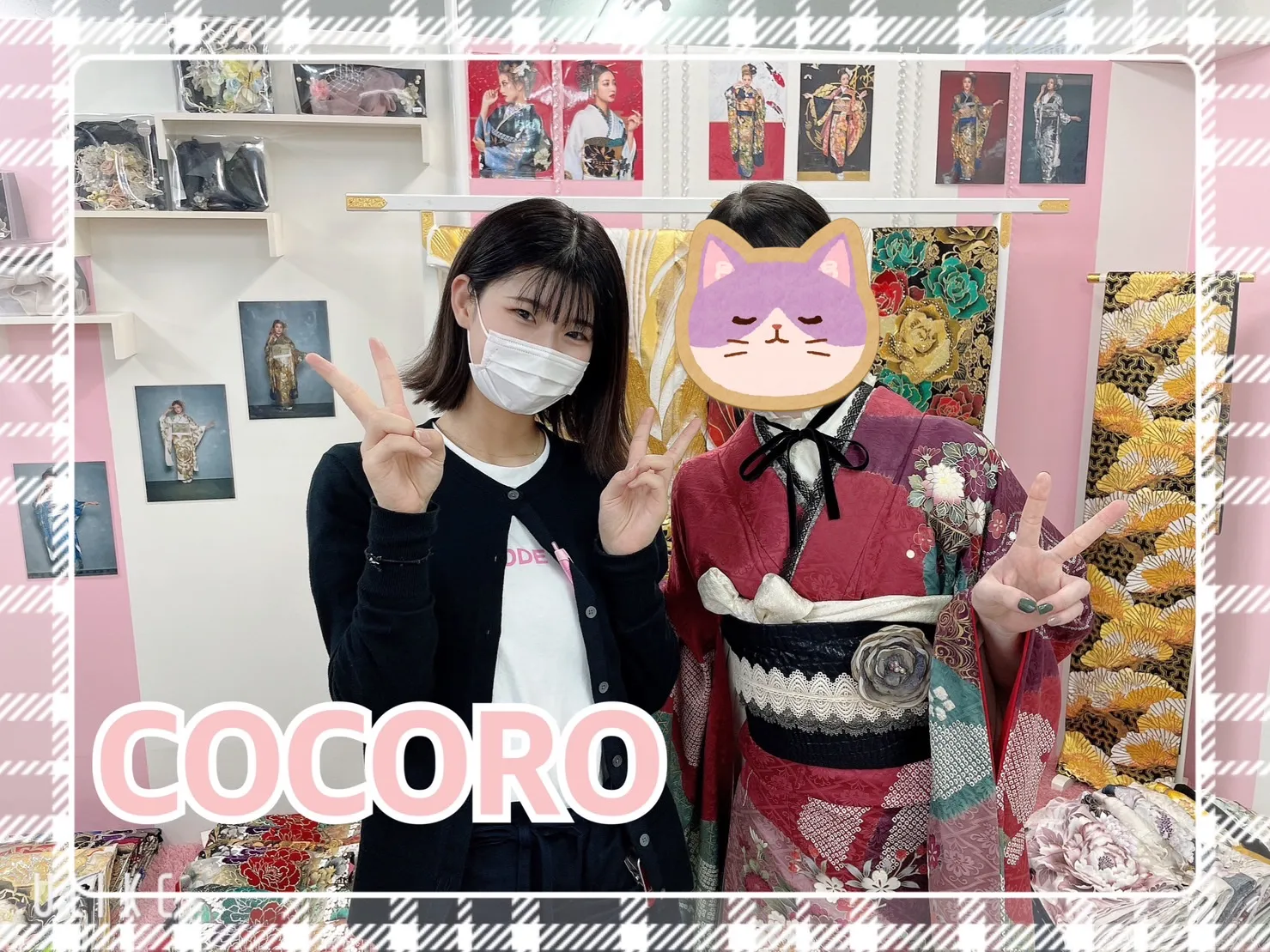 ママ振袖　奈良　前撮り撮影会　かわいい　赤　ヴィンテージスタイル　オシャレ