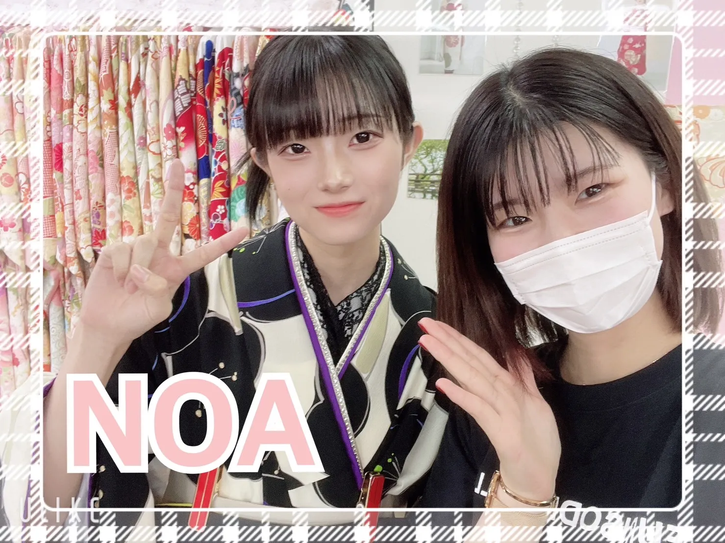 袴　前撮り撮影会　可愛い　オシャレ　黒色