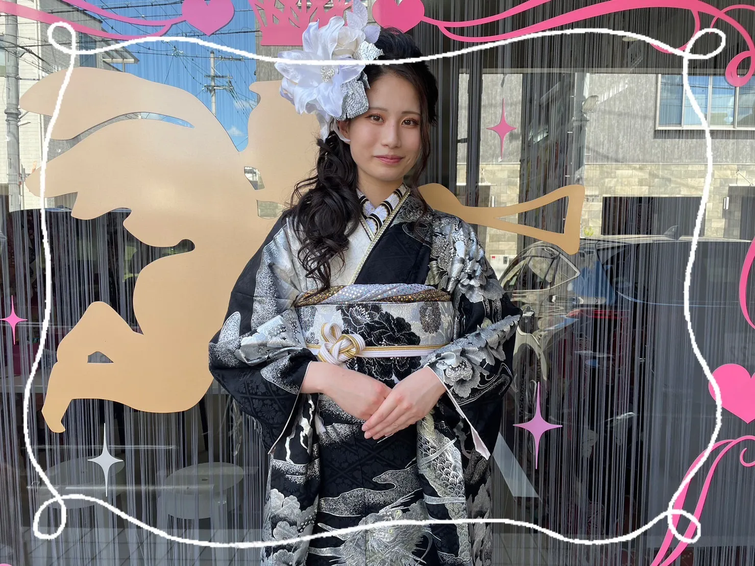 振袖　レンタル　奈良　前撮り撮影会　かわいい　赤　古典