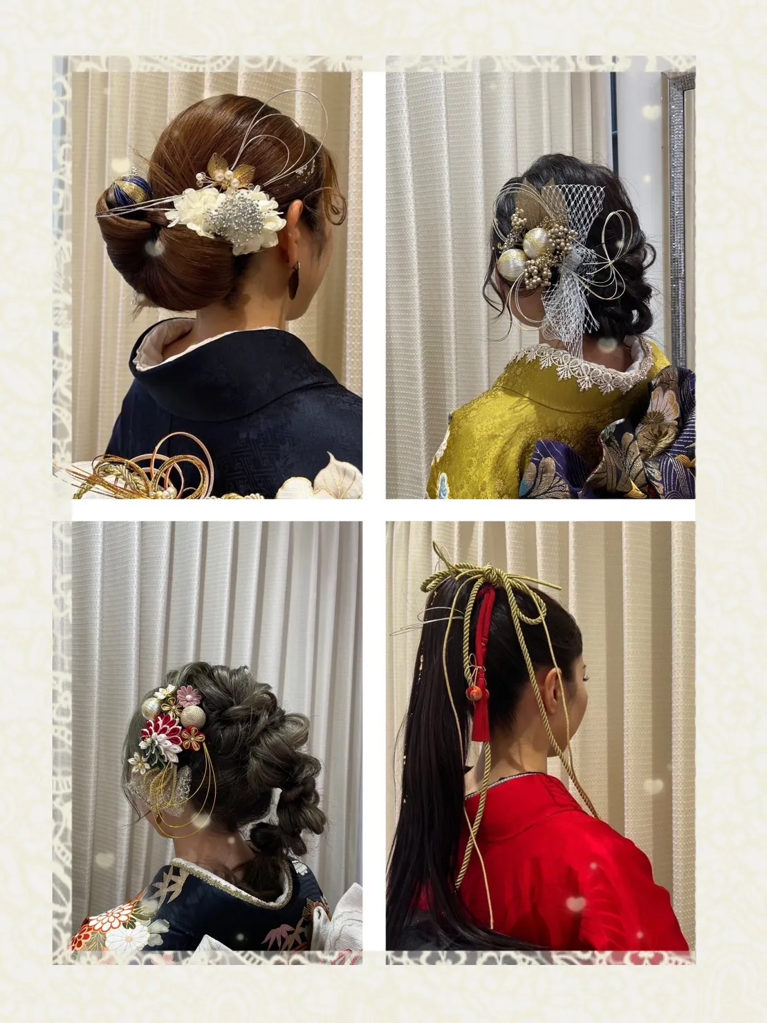 前撮り撮影会　ヘアアレンジ　成人式
