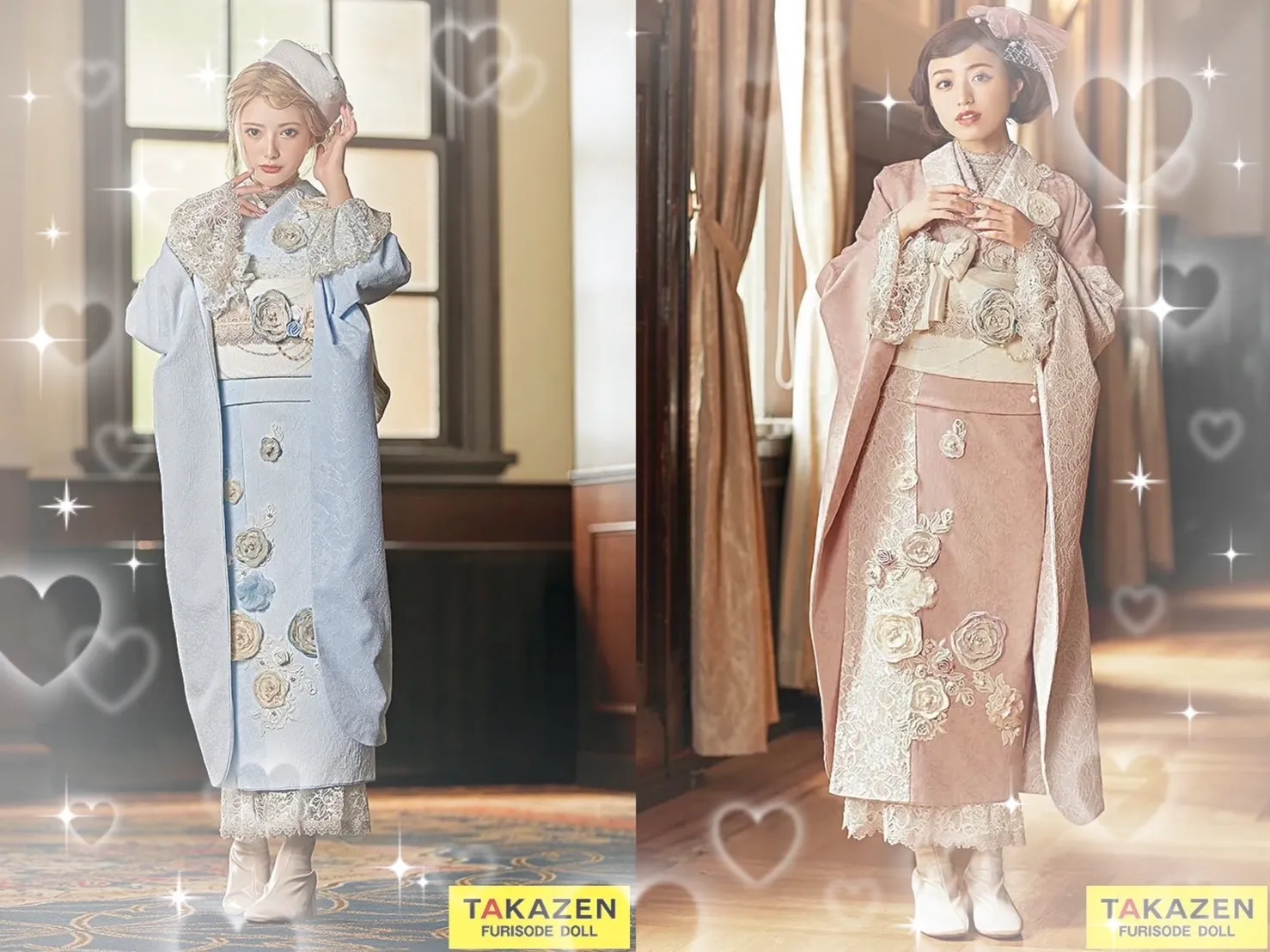 振袖　レンタル　奈良　前撮り撮影会　かわいい　赤　古典