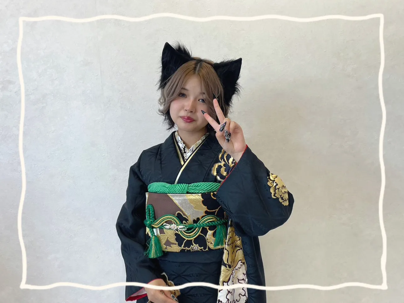 振袖レンタル　奈良　橿原　かわいい　おしゃれ　個性派　かわいい　かっこいい　くすみ　イマドキ　