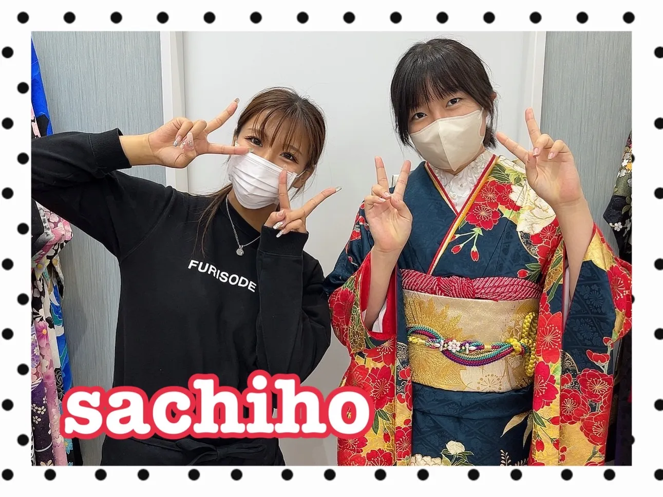 【TAKAZEN橿原店】5日♡2025年成人の深緑にゴールドの小物が品のある王道古典柄お振袖姫ちゃん♡