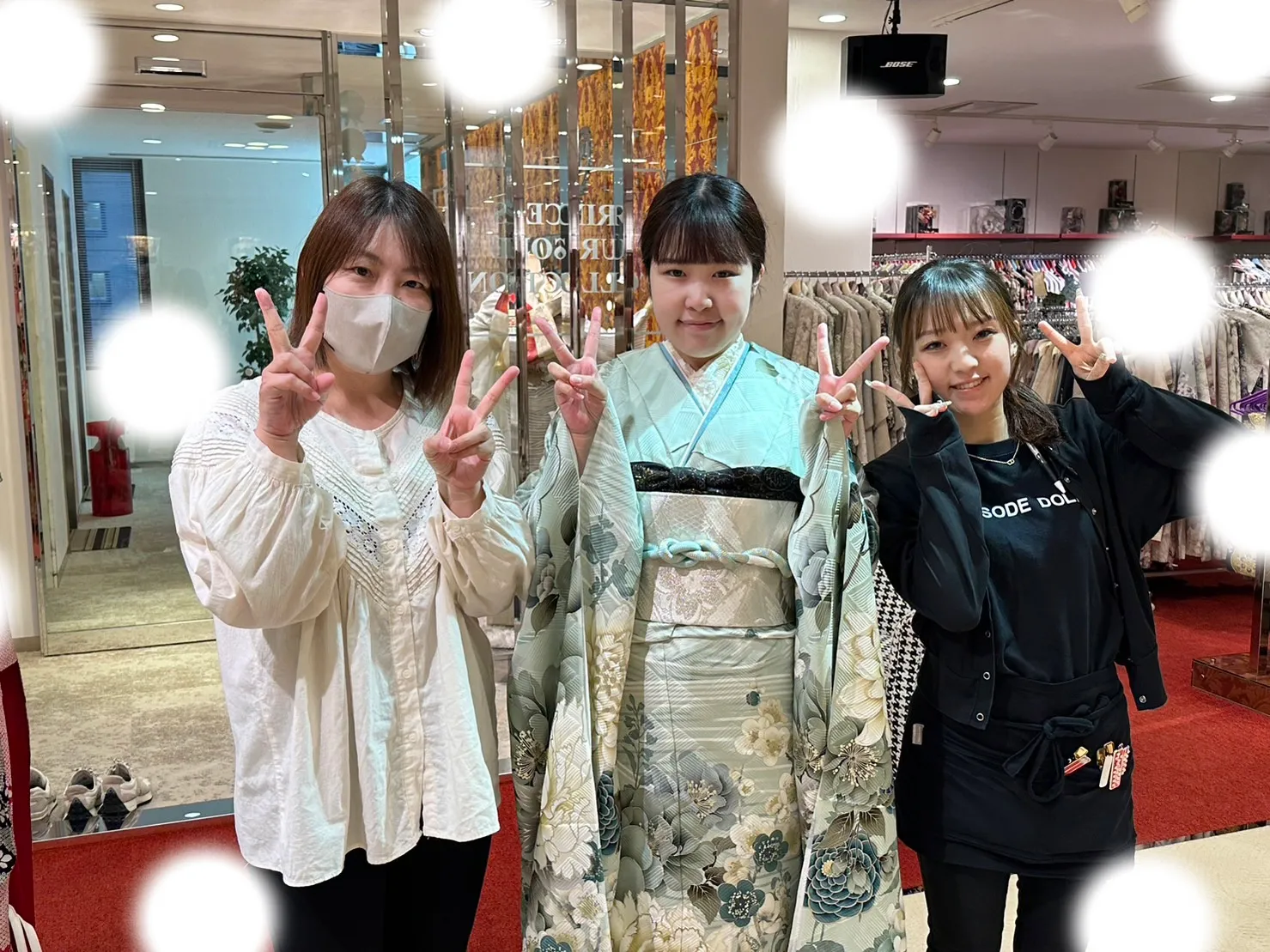 成人式　前撮り　梅田　袴　くすみカラー　かわいい　イマドキ　淡色　古典　タカゼン　撮影