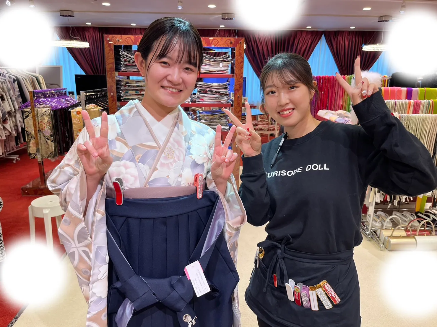 【TAKAZEN梅田本店】♡11日　大阪梅田でイマドキでとっても可愛くて 大人っぽい華やかな袴姫ちゃん♡