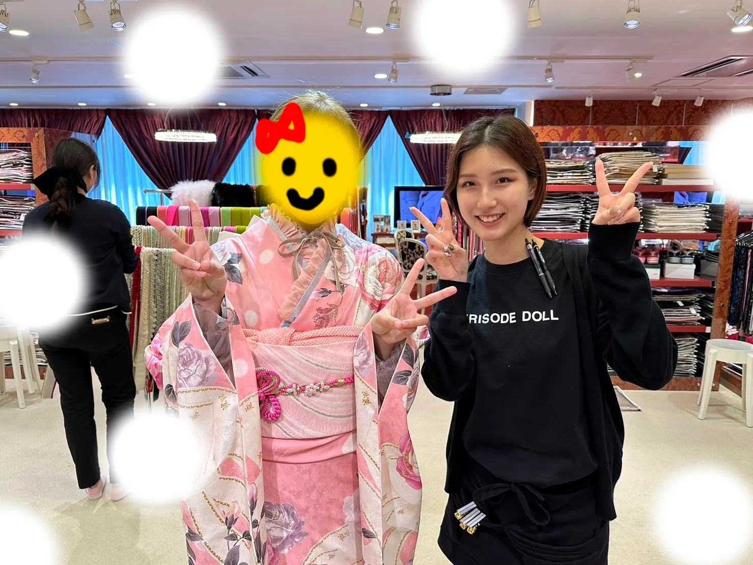 振袖　レンタル　かわいい　イマドキ　くすみカラー　新作　派手　被らない　前撮り　撮影会　大坂　梅田　キラキラ　ヘップバーン　オリジナル