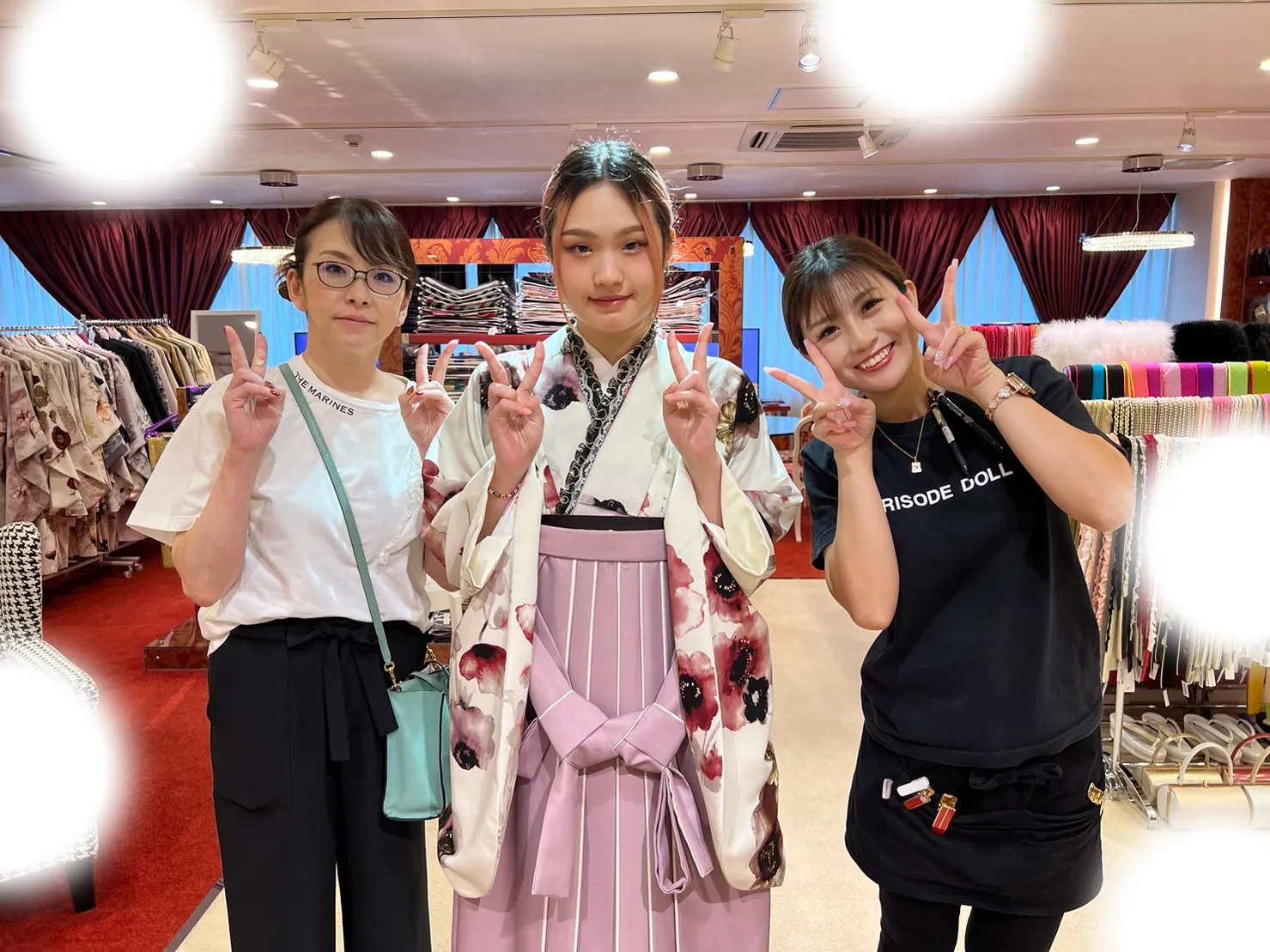 【TAKAZEN大阪梅田本店】♡7日　とってもかわいい袴に首元にレースをつけてイマドキ かわいい袴姫ちゃん♡