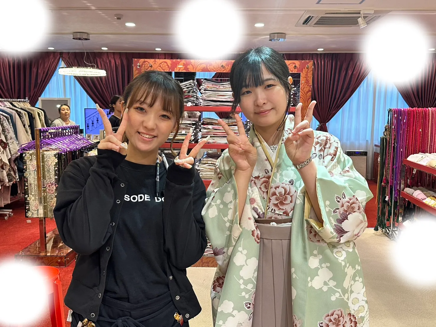 【TAKAZEN大阪梅田本店】♡2日　大阪梅田でいまどき淡めくすみカラーのおしゃれな袴姫ちゃん♡
