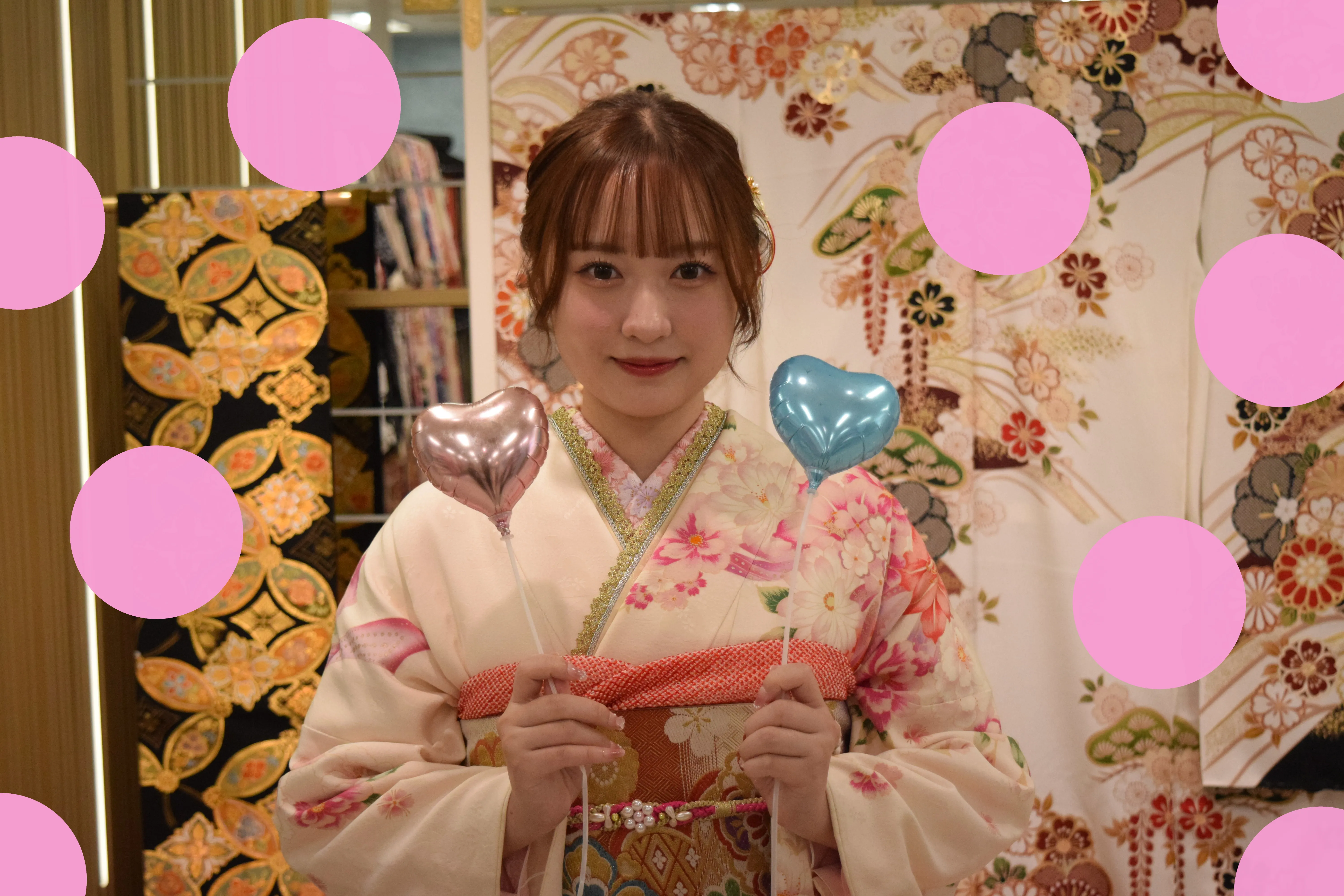 前撮り　振袖　撮影会　成人式　かわいい　キュート　大阪　なんば　心斎橋