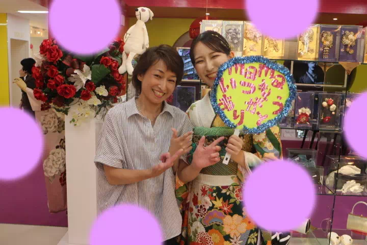TAKAZEN神戸店古典　前撮り撮影会　イマドキ　カワイイ　コディネート　振袖　レンタル　袴　