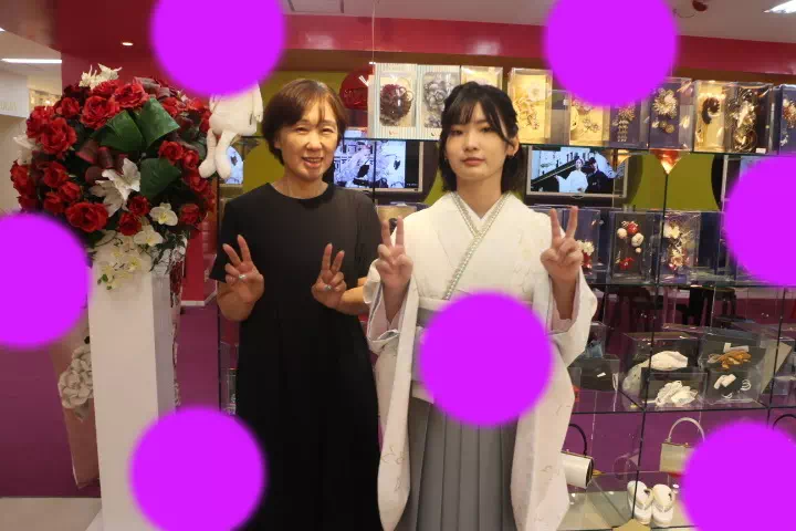 TAKAZEN神戸店袴　前撮り撮影会　イマドキ　カワイイ　コディネート　振袖　レンタル　袴　