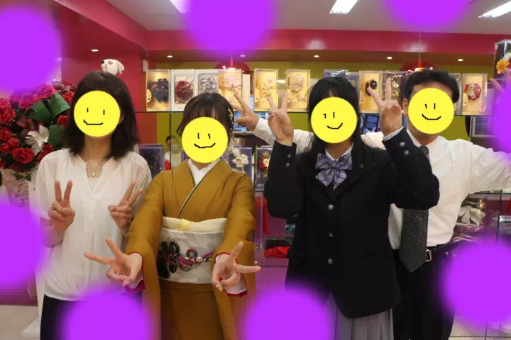 TAKAZEN神戸三宮店　前撮り撮影会　イマドキ　カワイイ　コディネート　振袖　レンタル　くすみ　派手　キラキラ　かわいい　おしゃれ　イマドキ　成人式