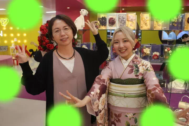 TAKAZEN神戸三宮店　前撮り撮影会　イマドキ　カワイイ　コディネート　振袖　レンタル　袴　