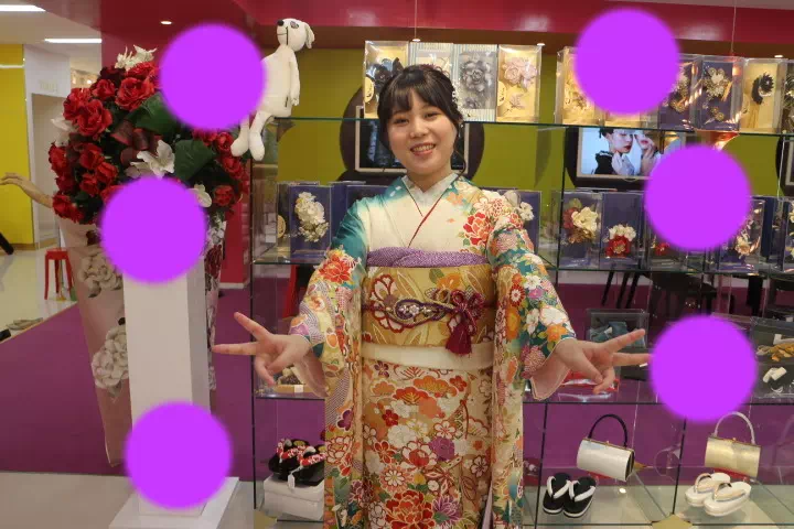 TAKAZEN神戸店　前撮り撮影会　イマドキ　カワイイ　コディネート　振袖　レンタル　袴　