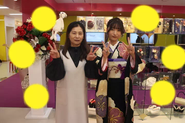 TAKAZEN神戸店　前撮り撮影会　イマドキ　カワイイ　コディネート　振袖　レンタル　袴　