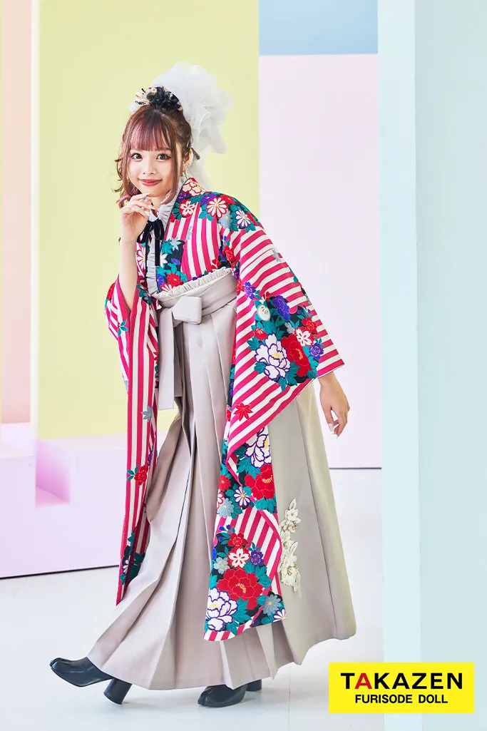 振袖　かわいい　レトロ　個性的　あいさ