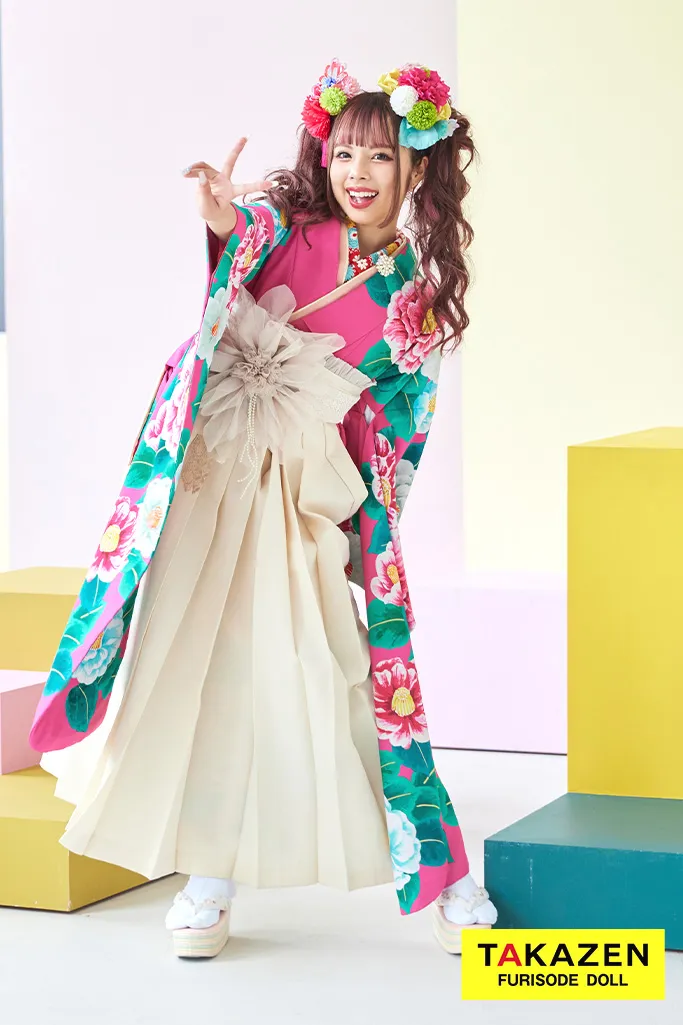 振袖　かわいい　レトロ　個性的　あいさ