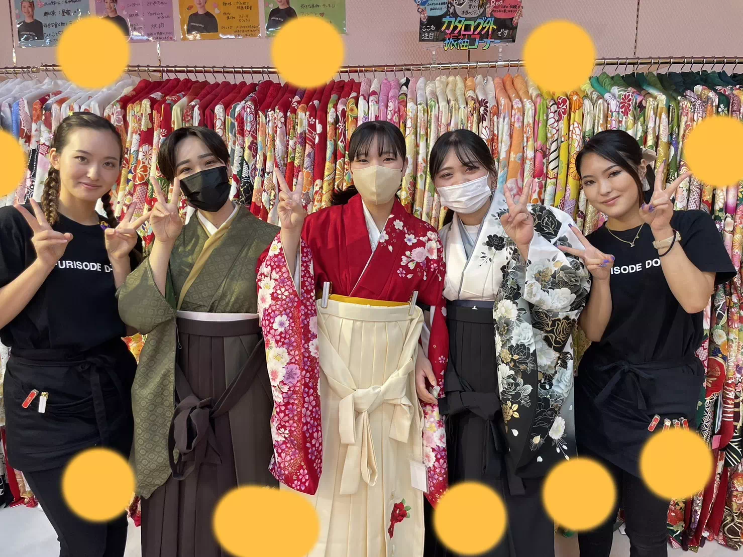 TAKAZEN神戸店　前撮り撮影会　卒業式　袴　古典　イマドキ　カワイイ　コディネート
