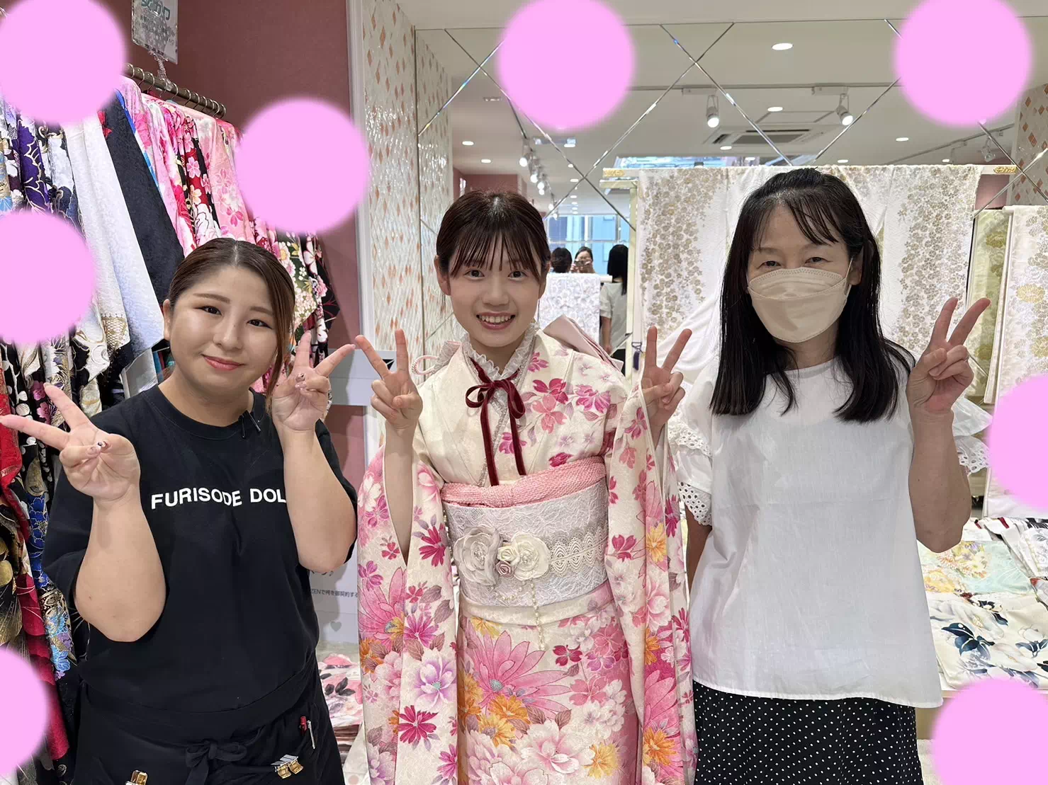 【TAKAZEN姫路店】♡17日　ピンクの可愛い安カワのお振袖！2025年姫路市成人の可愛い姫ちゃんご紹介♡