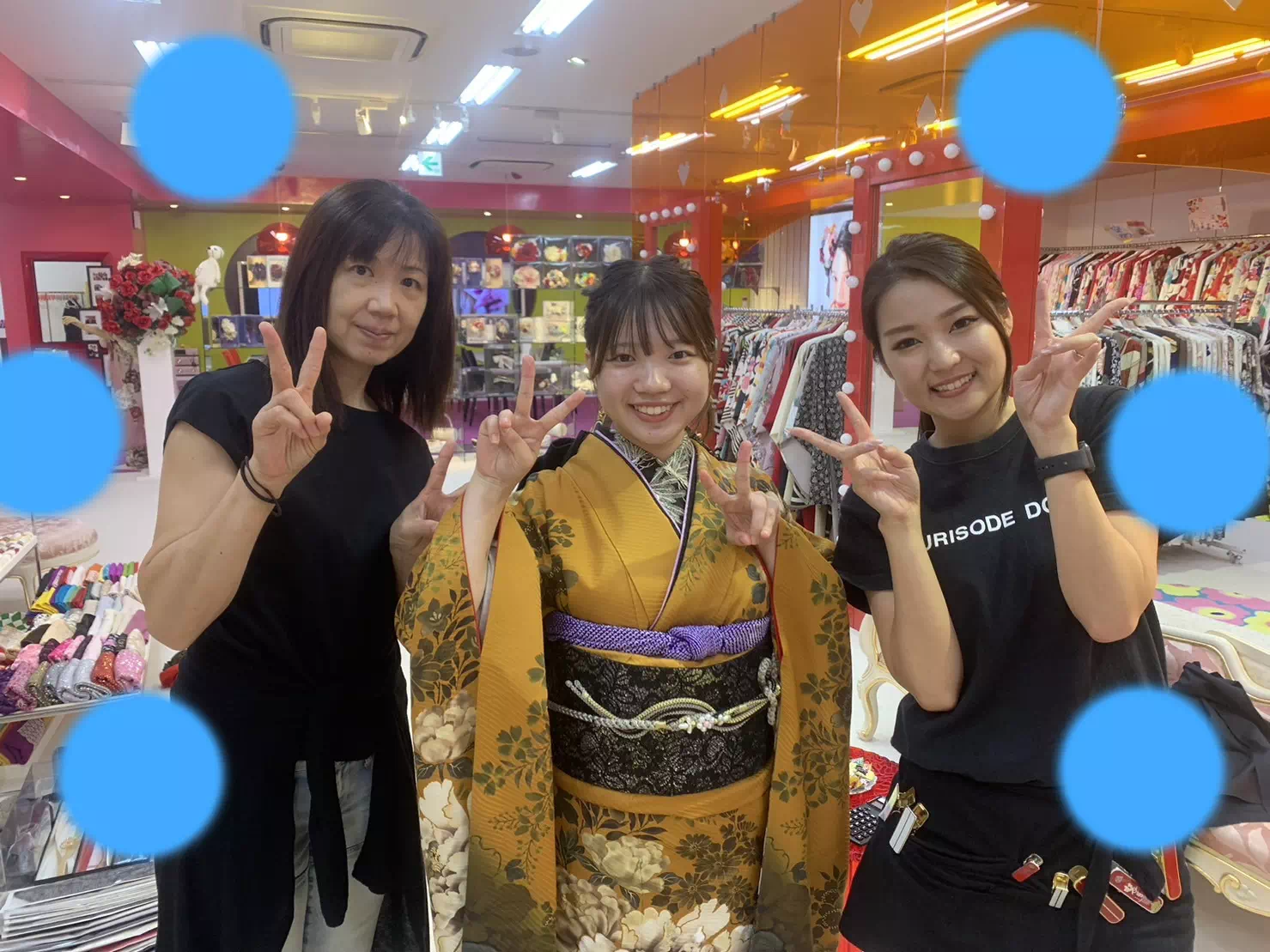 TAKAZEN神戸店　前撮り撮影会　イマドキ　カワイイ　コディネート　振袖　レンタル　袴　