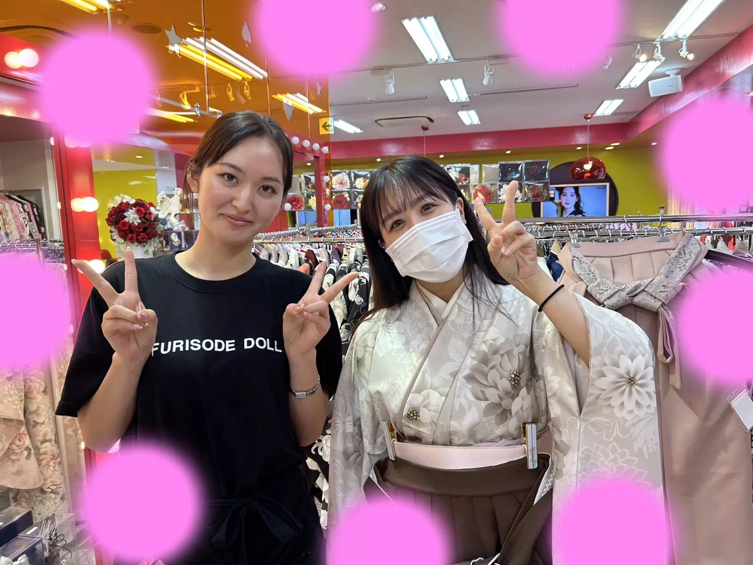 TAKAZEN神戸三宮店　前撮り撮影会　イマドキ　カワイイ　コディネート　振袖　レンタル　くすみ　派手　キラキラ　かわいい　おしゃれ　イマドキ　成人式