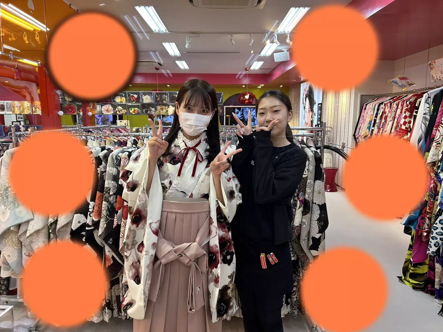 TAKAZEN神戸三宮店　前撮り撮影会　イマドキ　カワイイ　コディネート　　レンタル　袴　
