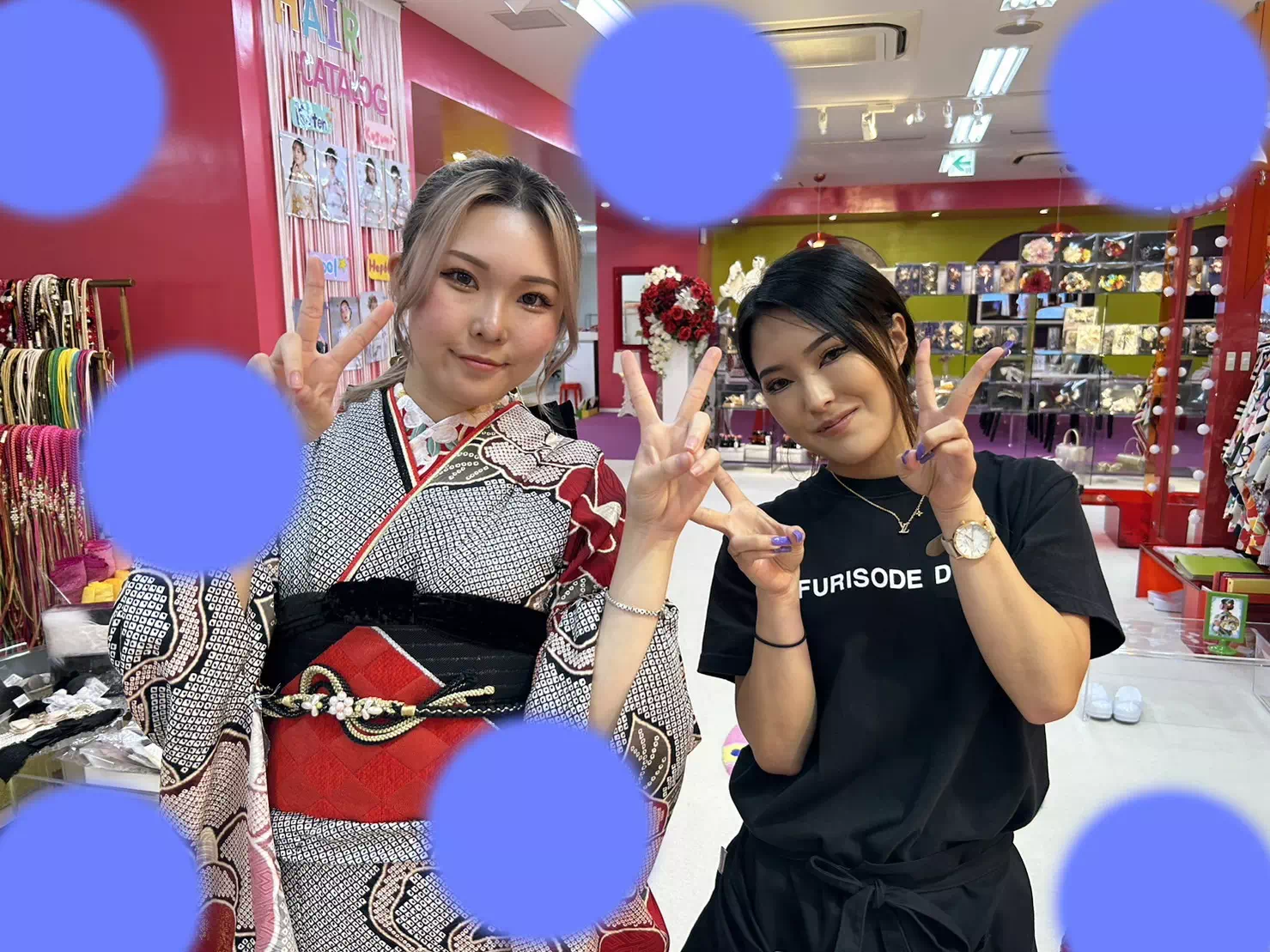 TAKAZEN神戸店　前撮り撮影会　成人式　振袖レンタル　カッコイイ　ヴィンテージスタイル