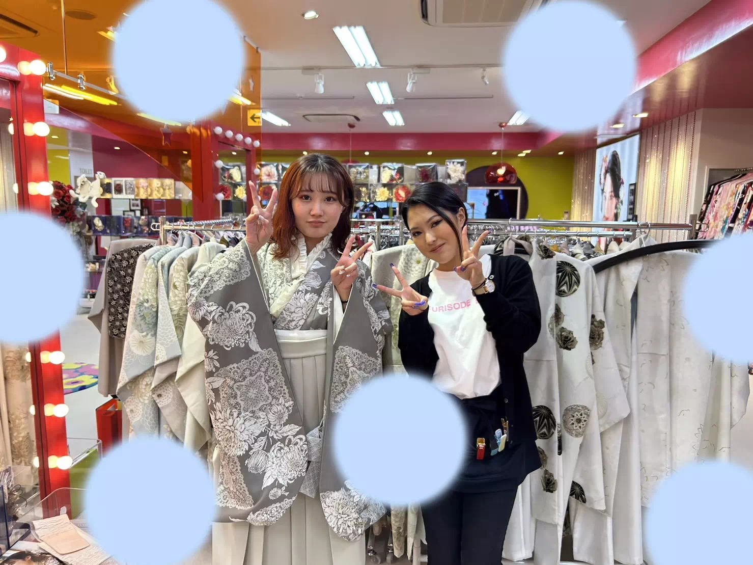 TAKAZEN神戸店袴　前撮り撮影会　イマドキ　カワイイ　コディネート　振袖　レンタル　袴　