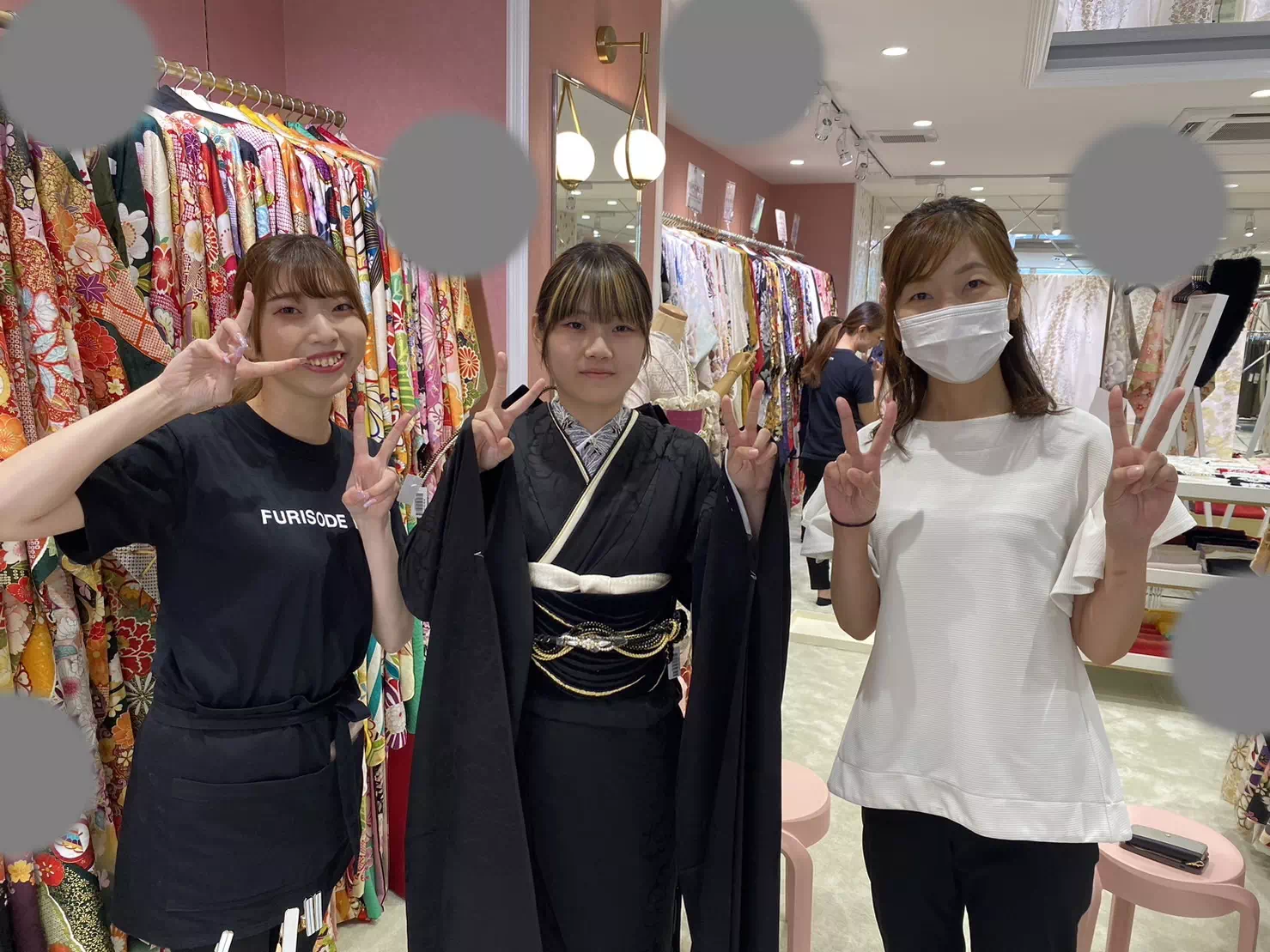 TAKAZEN姫路店　加古川市　高砂市　人気振袖　振袖レンタル　姫路市　成人式　卒業式　袴　振袖　イマドキ振袖　黒　カッコイイ　ヴィンテージスタイル