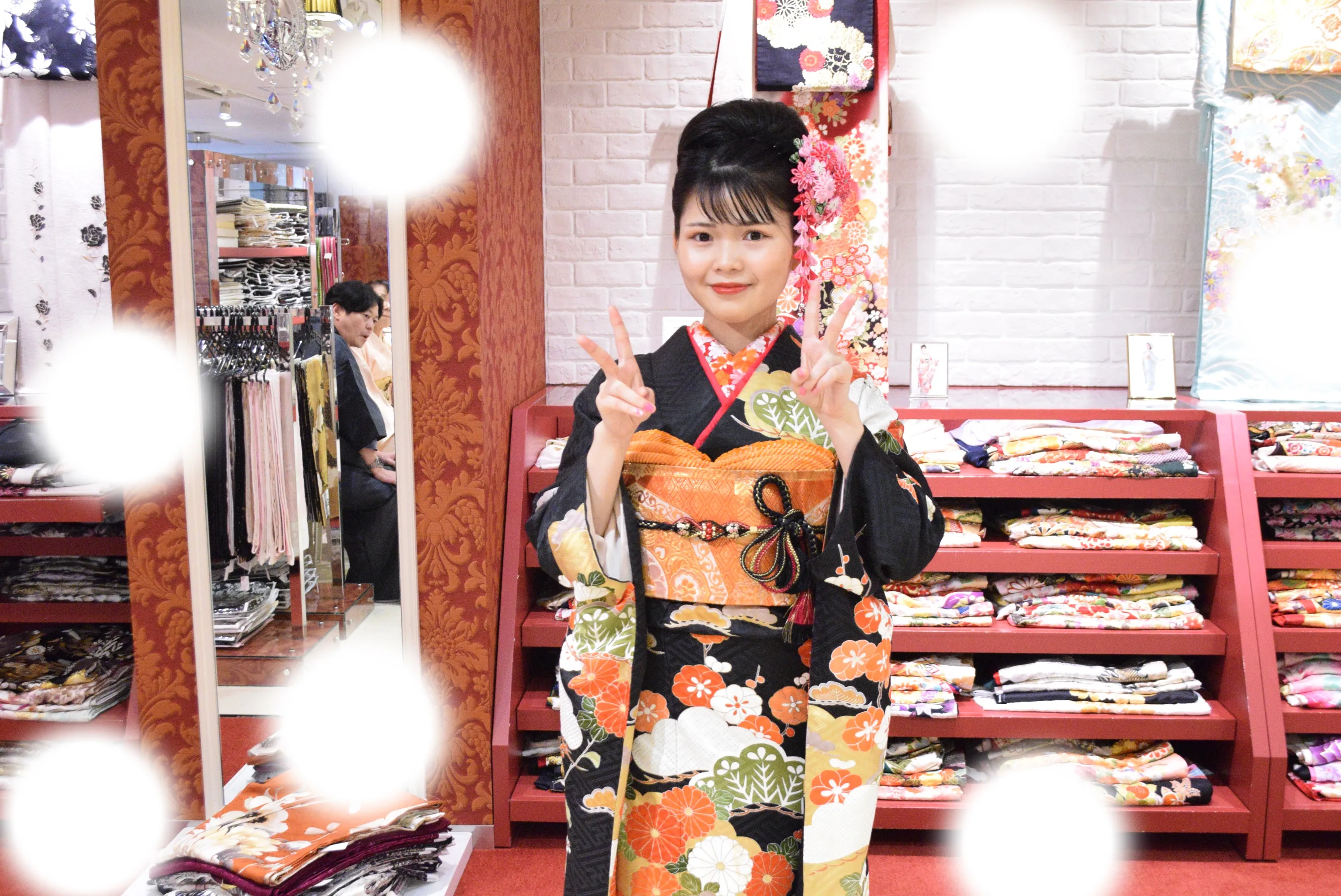袴　振袖　レンタル　大阪　梅田　安い　かわいい　イマドキ　くすみカラー　レース　オシャレ　派手　被らない　個性的　シンプル　前撮り　ペット可