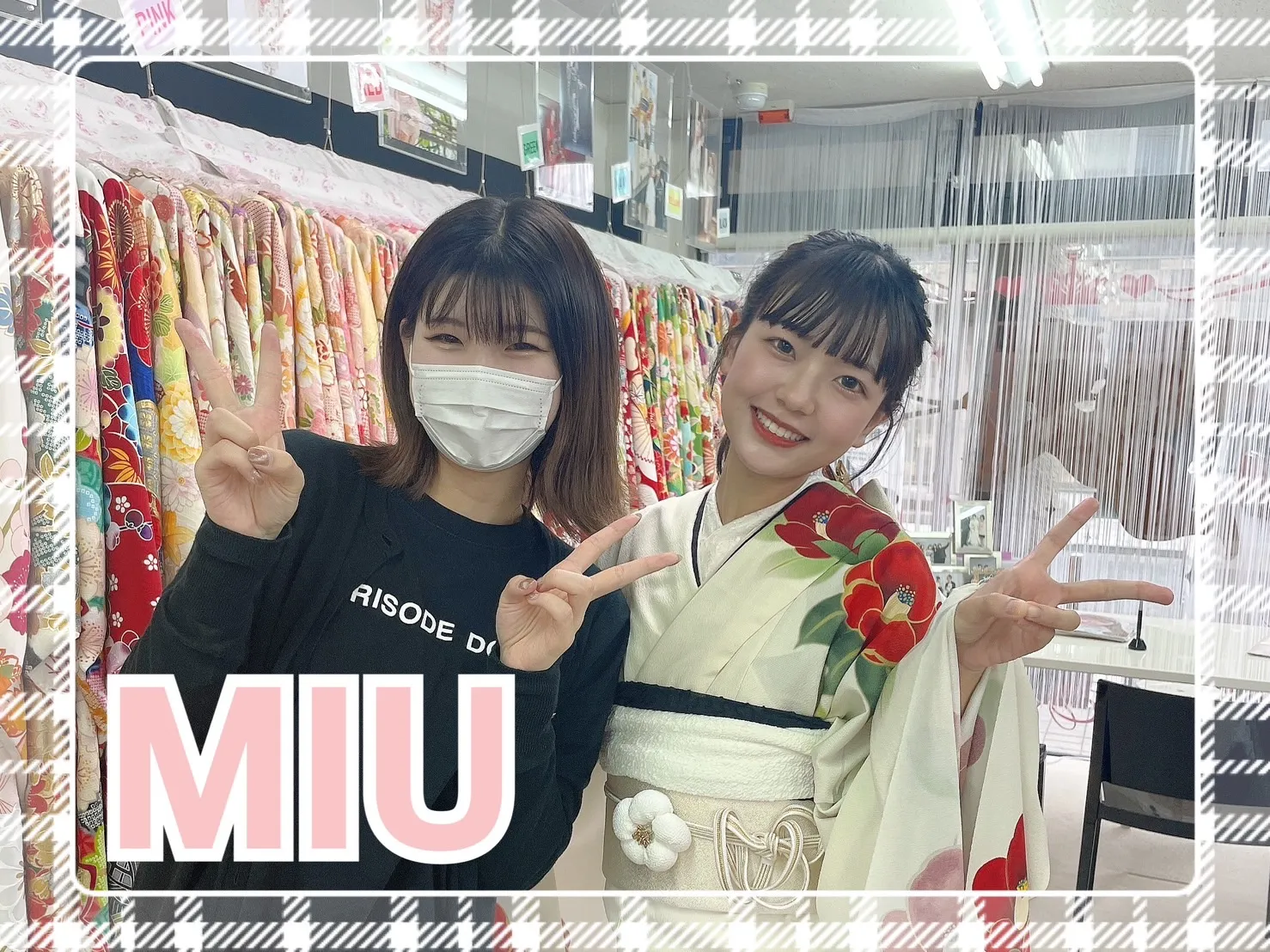 振袖　奈良　前撮り撮影会　かわいい　白地　赤　レトロ