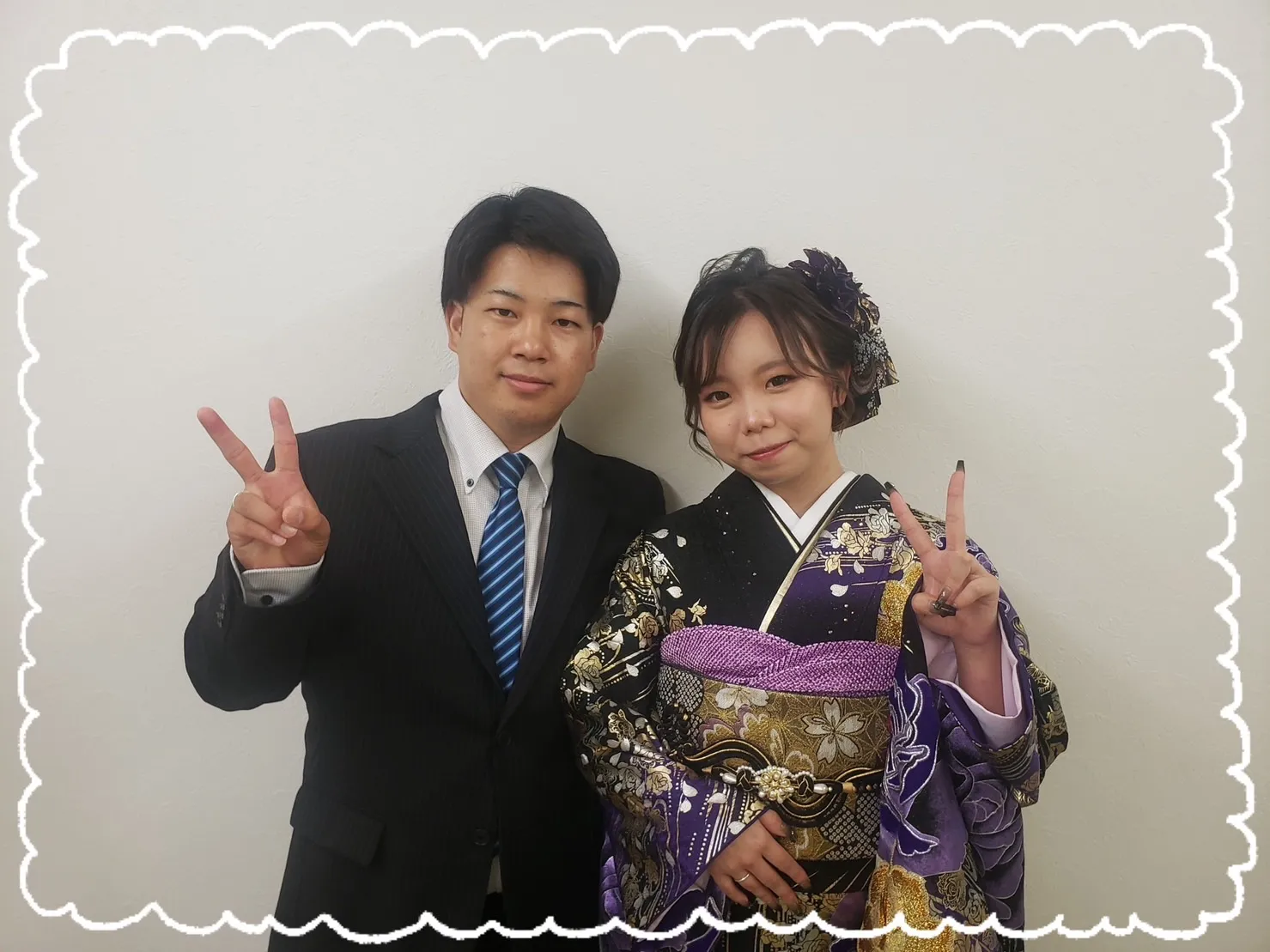 振袖　レンタル　奈良　前撮り撮影会　かわいい　紫色　おしゃれ　モードスタイル