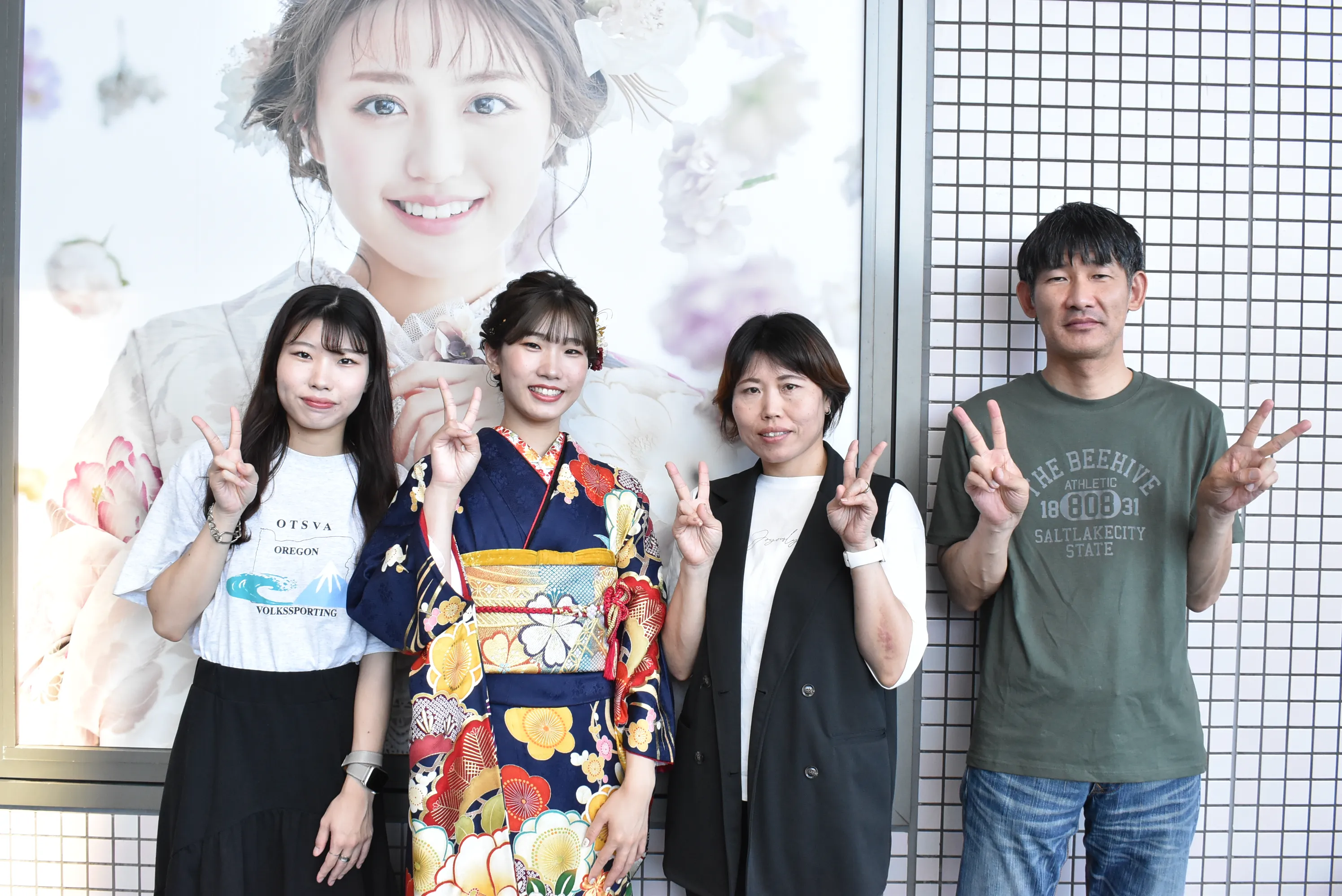 振袖レンタル　TAKAZEN堺店　TAKAZEN　前撮り撮影会　前撮り　古典柄　緑振袖